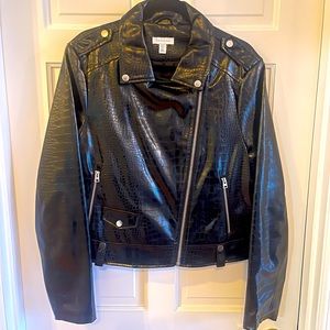 TopShop Faux Crocodile Leather Jacket (12)